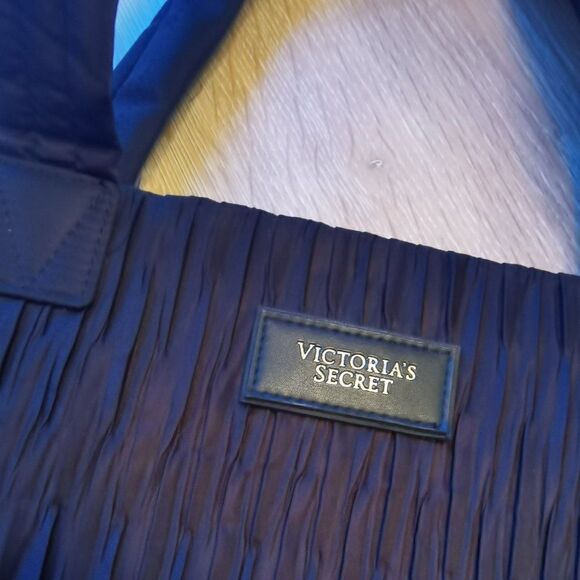 90s HUGE Victoria's Secret Tote Bag Zippered Black Trendy - Picture 1 of 8